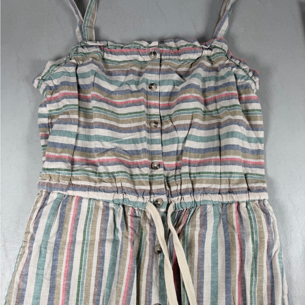 Toad&Co Striped Wide-Leg Jumpsuit in Cream, Blue, Green, Pink, Tan
